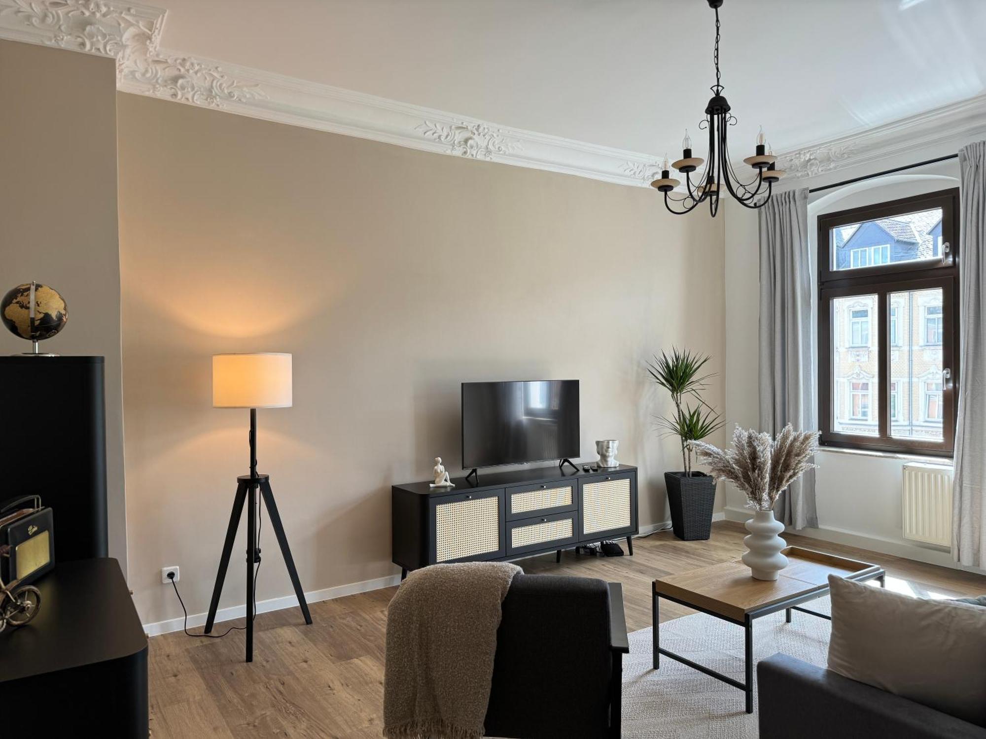 Stylisches Appartement Im Jugendstil-Viertel Chemnitz Exteriör bild